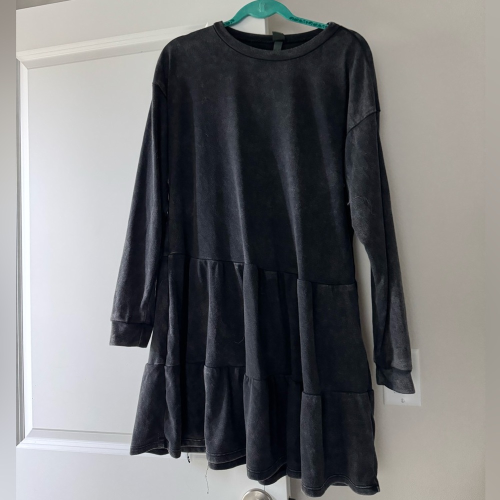 Women’s Wild Fabe Stylish dark grey Long Sleeve Dress